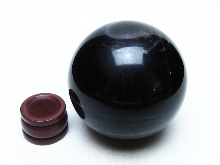 モリオン スフィア 黒水晶 丸玉 59mm 置物 原石 一点物 151-10374