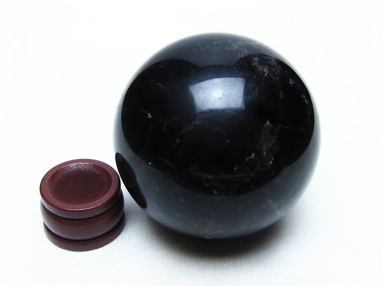 モリオン スフィア 黒水晶 丸玉 58mm 置物 原石 一点物 151-10375
