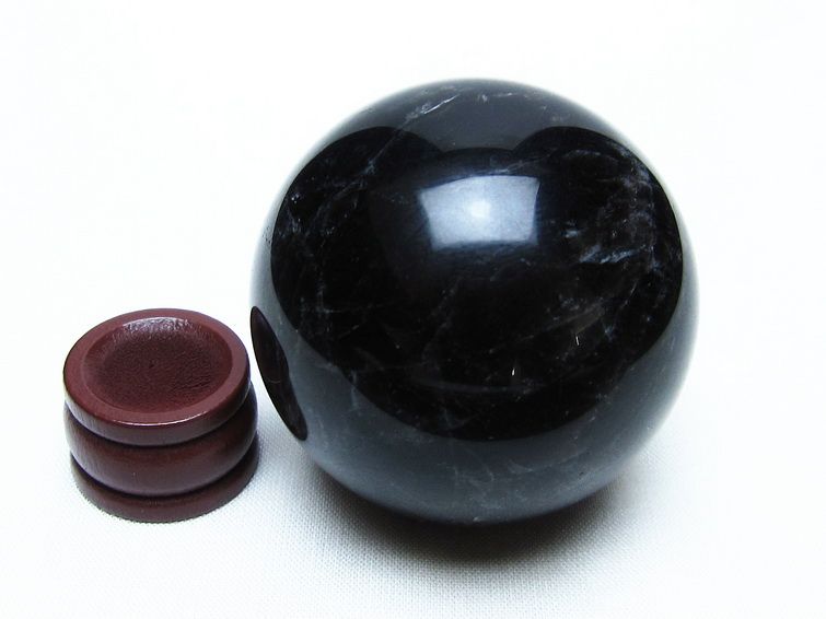 モリオン スフィア 黒水晶 丸玉 53mm 置物 原石 一点物 151-10396