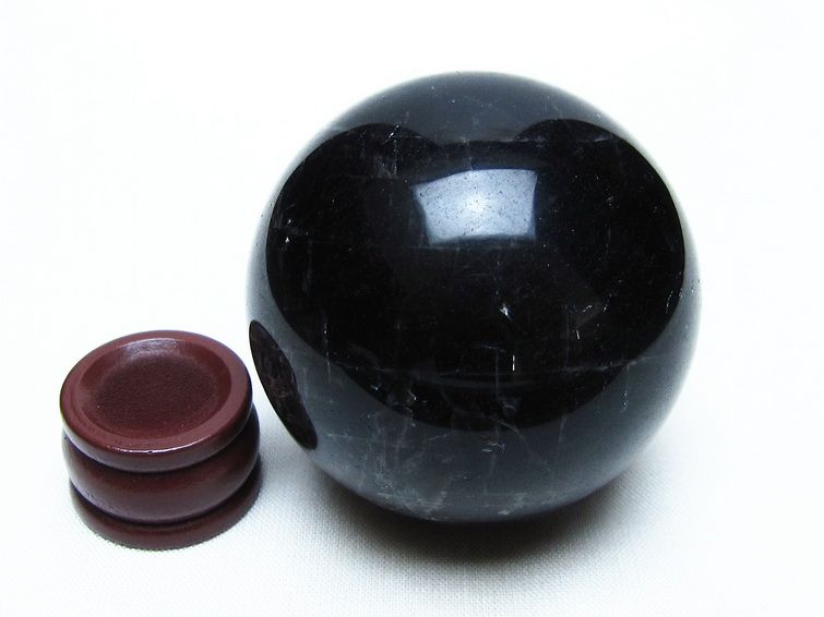 モリオン スフィア 黒水晶 丸玉 53mm 置物 原石 一点物 151-10398