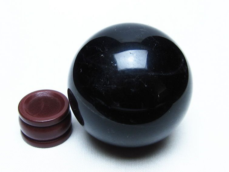 モリオン スフィア 黒水晶 丸玉 54mm 置物 原石 一点物 151-10402