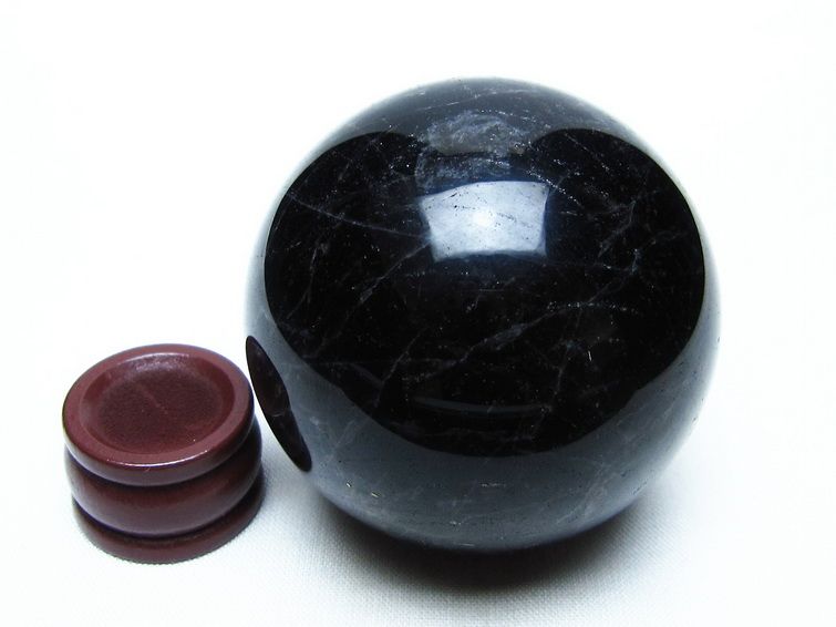 モリオン スフィア 黒水晶 丸玉 55mm 置物 原石 一点物 151-10404