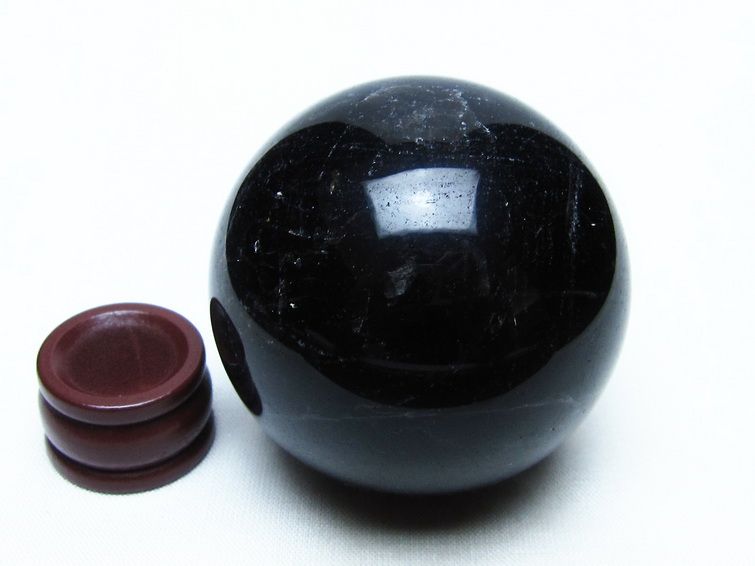 モリオン スフィア 黒水晶 丸玉 55mm 置物 原石 一点物 151-10405
