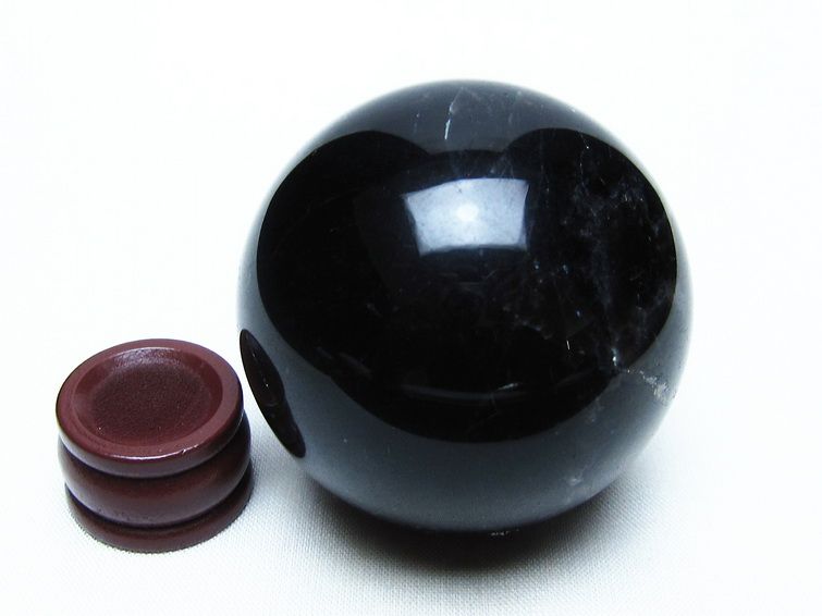 モリオン スフィア 黒水晶 丸玉 55mm 置物 原石 一点物 151-10406