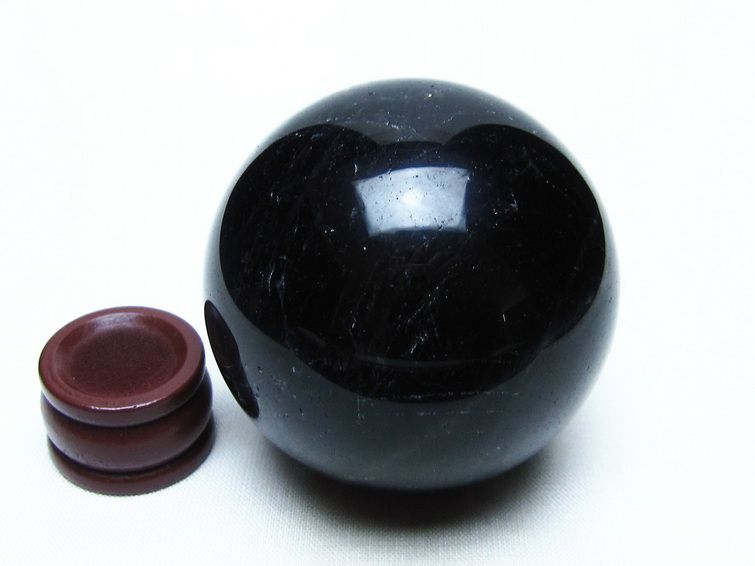 モリオン スフィア 黒水晶 丸玉 55mm 置物 原石 一点物 151-10407
