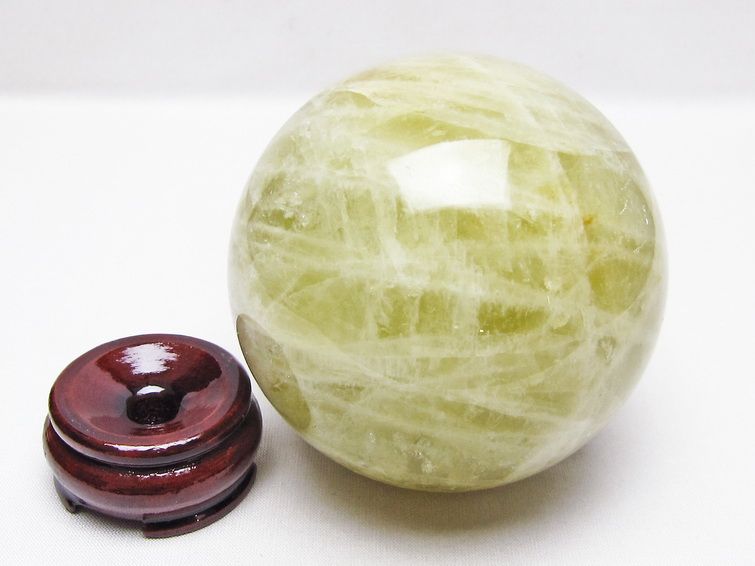1Kg シトリン 丸玉 90mm シトリンクォーツ スフィア 置物 原石 一点物 151-10455