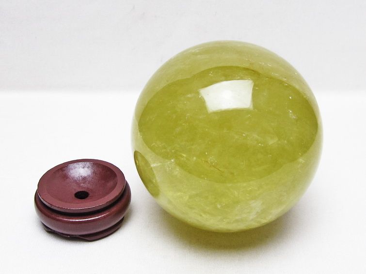 1.5Kg シトリン 丸玉 105mm シトリンクォーツ スフィア 置物 原石 一点物 151-10463
