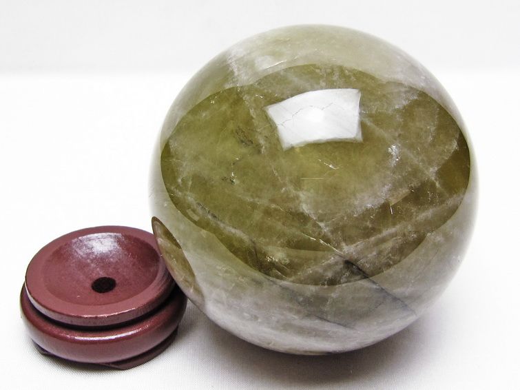 1.4Kg シトリン 丸玉 102mm シトリンクォーツ スフィア 置物 原石 一点物 151-10469