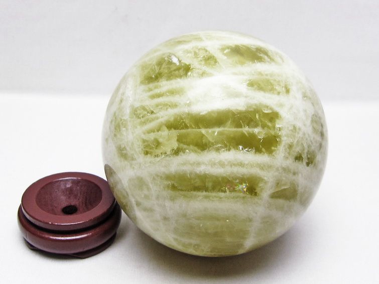 2Kg シトリン 丸玉 115mm シトリンクォーツ スフィア 置物 原石 一点物 151-10478