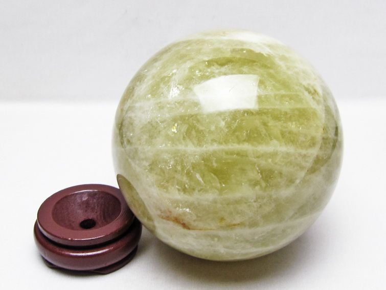 1.9Kg シトリン 丸玉 115mm シトリンクォーツ スフィア 置物 原石 一点物 151-10479