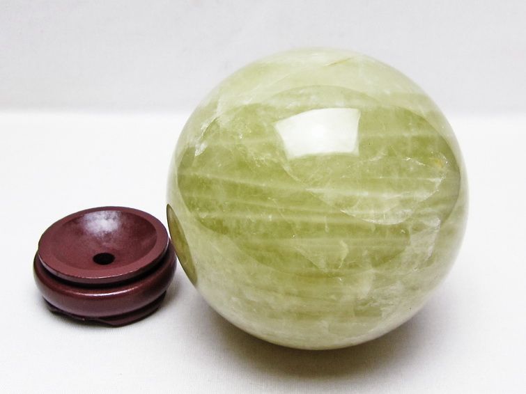1.5Kg シトリン 丸玉 105mm シトリンクォーツ スフィア 置物 原石 一点物 151-10485