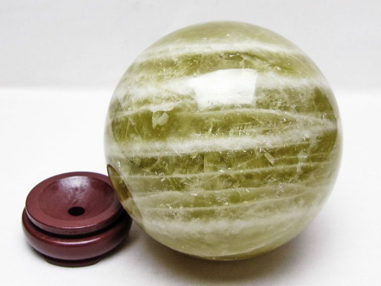 1.8Kg シトリン 丸玉 113mm シトリンクォーツ スフィア 置物 原石 一点物 151-10494