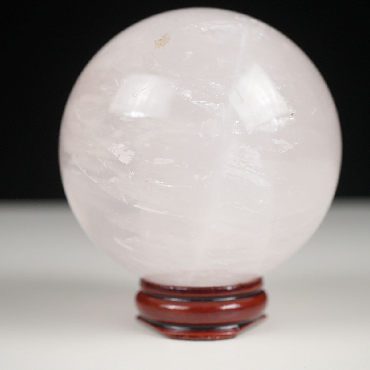 ミルキークォーツ 丸玉 72mm ピンク 一点物 151-5963