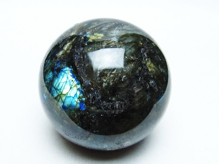 ラブラドライト 丸玉 64mm スフィア 一点物 151-6730