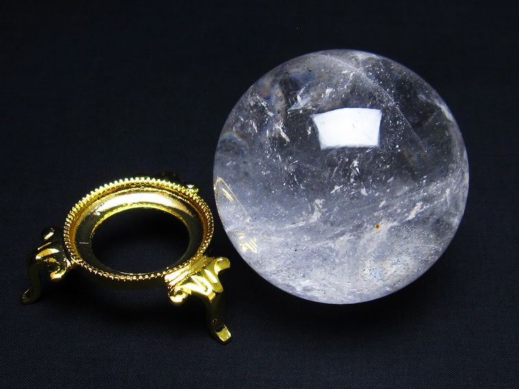 水晶 丸玉 71mm 水晶玉 一点物 151-7134