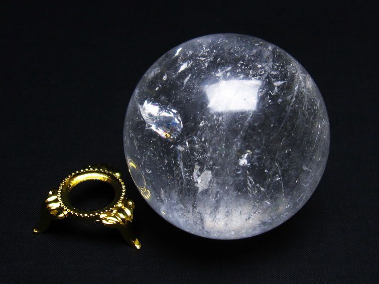 水晶 丸玉 63mm 水晶玉 一点物 151-7148