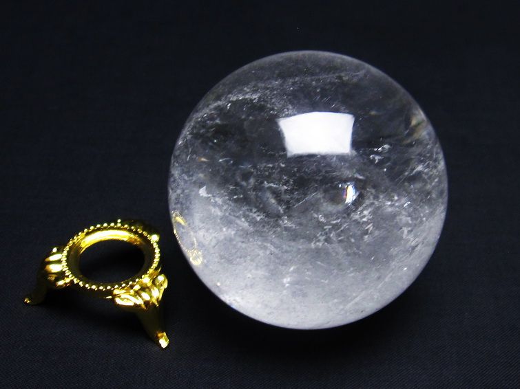 水晶 丸玉 59mm 水晶玉 一点物 151-7156