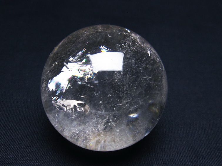 水晶 丸玉 虹入り 59mm 水晶玉 一点物 151-7192