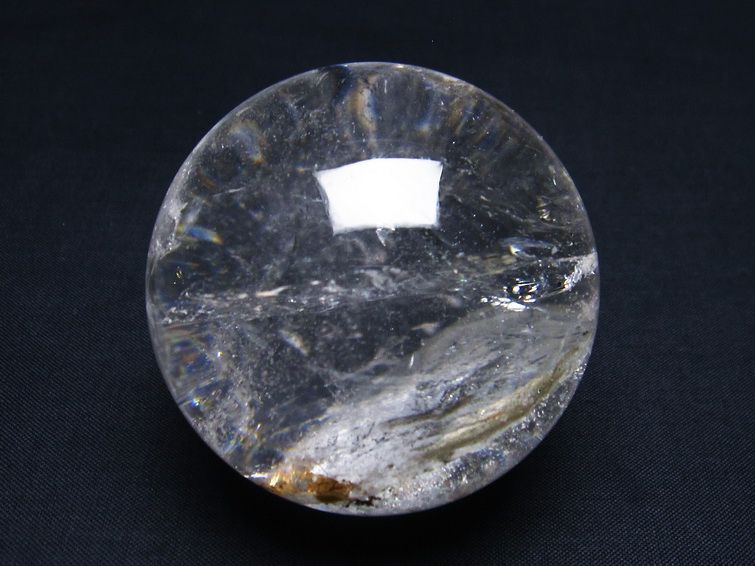 水晶 丸玉 六角柱入 60mm 水晶玉 一点物 151-7195