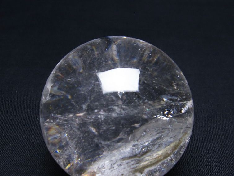 水晶 丸玉 六角柱入 60mm 水晶玉 一点物 151-7195