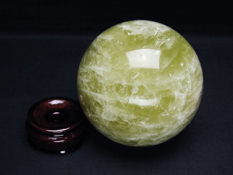 1Kg シトリンクォーツ 丸玉 90mm スフィア 置物 一点物 151-7520 【sold out】