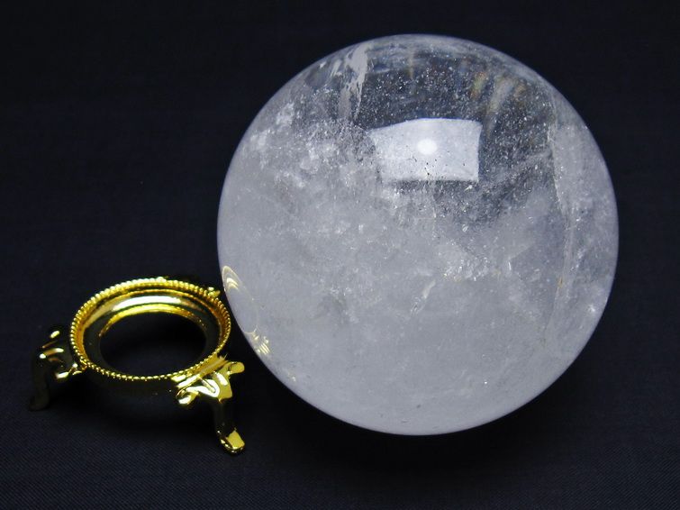 水晶 丸玉 73mm スフィア 水晶玉 球体 玉 一点物 151-7743