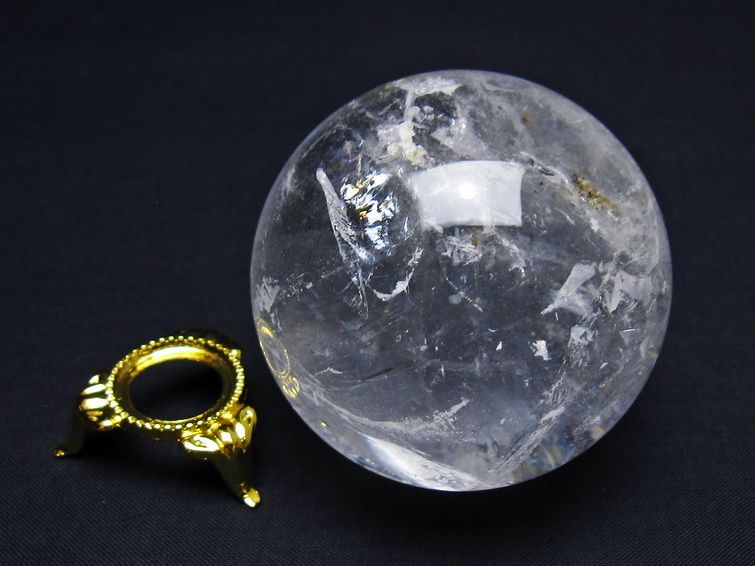 水晶 丸玉 62mm スフィア 水晶玉 球体 玉 一点物 151-7869