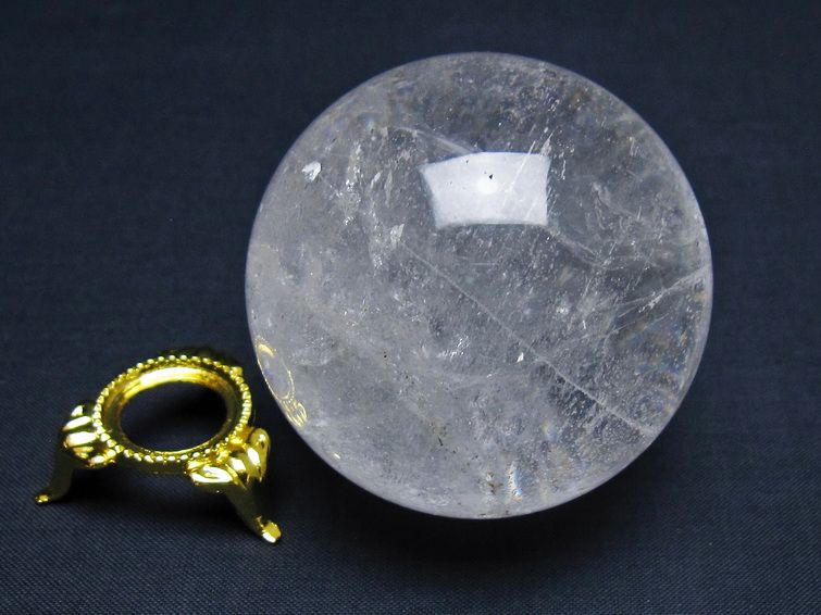水晶 丸玉 61mm スフィア 水晶玉 球体 玉 一点物 151-7872