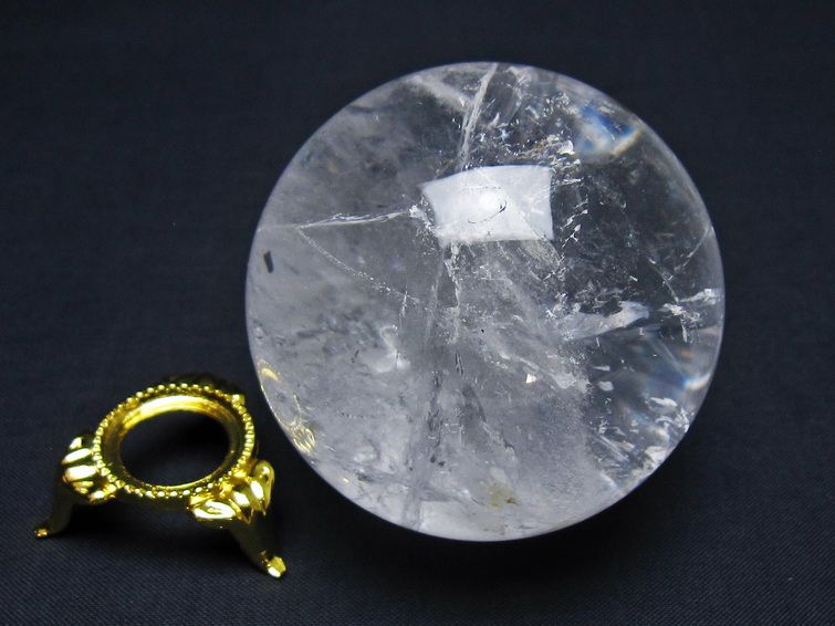 水晶 丸玉 62mm スフィア 水晶玉 球体 玉 一点物 151-7874