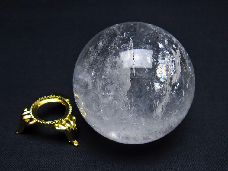 水晶 丸玉 60mm スフィア 水晶玉 球体 玉 一点物 151-7897