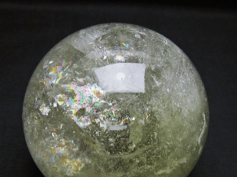 シトリン 丸玉 虹入り 72mm シトリンクォーツ スフィア 一点物 151-7934