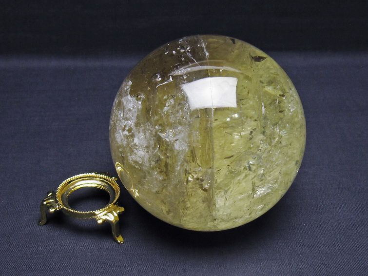1Kg シトリン 丸玉 88mm シトリンクォーツ スフィア 一点物 151-7989