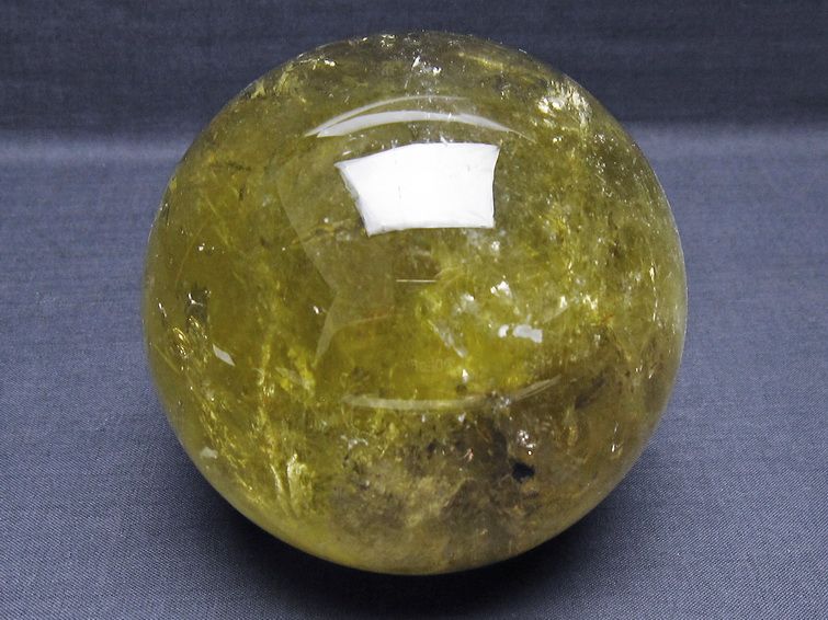 1.2Kg シトリン 丸玉 92mm シトリンクォーツ スフィア 一点物 151-7990