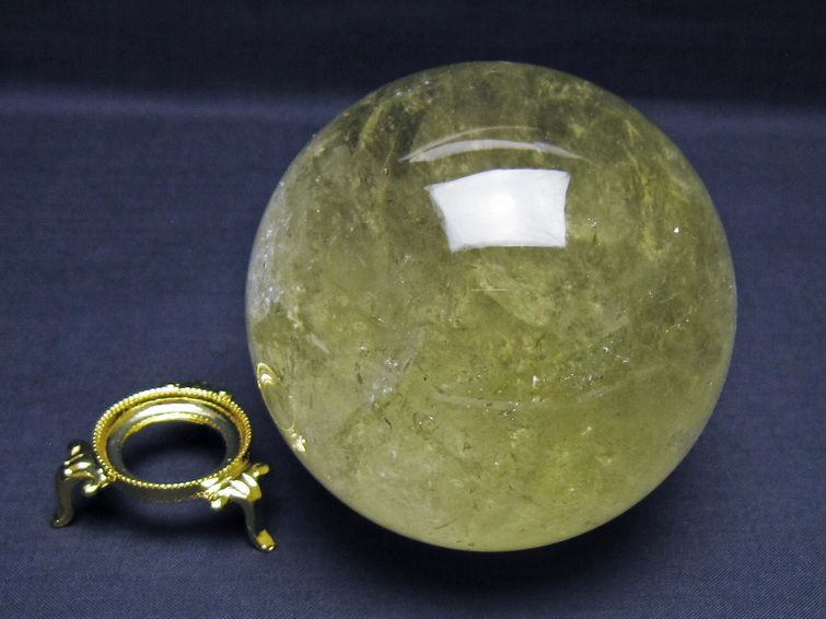 1Kg シトリン 丸玉 88mm シトリンクォーツ スフィア 一点物 151-7997
