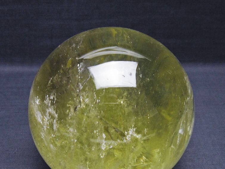 1.3Kg シトリン 丸玉 95mm シトリンクォーツ スフィア 一点物 151-8004
