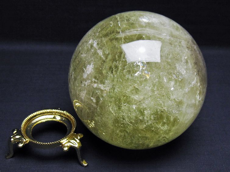 1.7Kg シトリン 丸玉 105mm シトリンクォーツ スフィア 一点物 151-8011