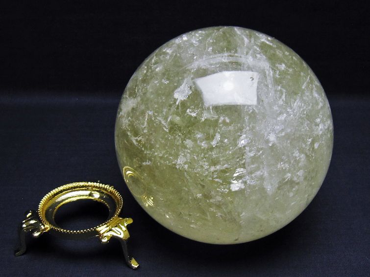 1.8Kg シトリン 丸玉 110mm シトリンクォーツ スフィア 一点物 151-8014