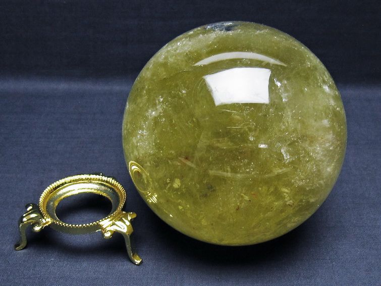 1.7Kg シトリン 丸玉 108mm シトリンクォーツ スフィア 一点物 151-8017