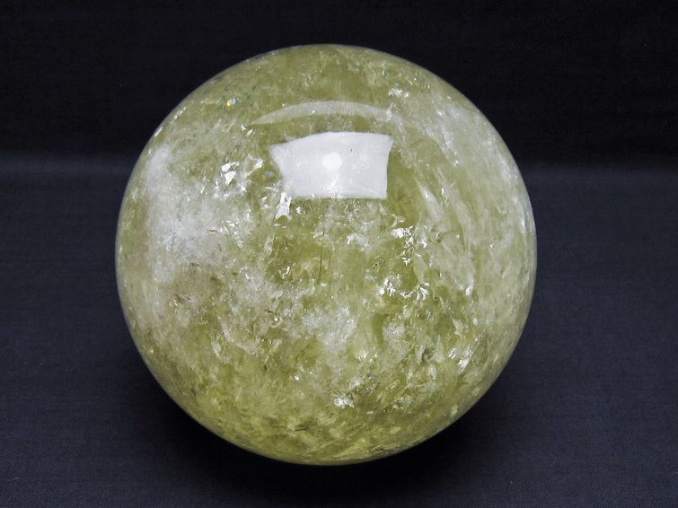 2Kg シトリン 丸玉 115mm シトリンクォーツ スフィア 一点物 151-8018