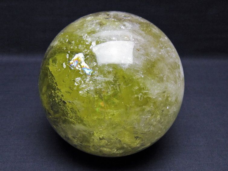 1.8Kg シトリン 丸玉 115mm シトリンクォーツ スフィア 一点物 151-8019