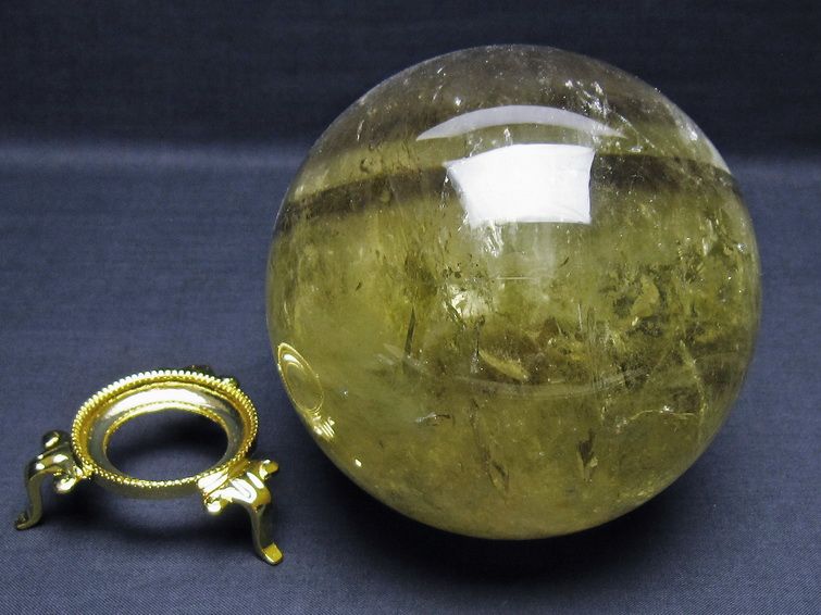 1.8Kg シトリン 丸玉 110mm シトリンクォーツ スフィア 一点物 151-8024