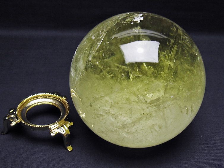 1.5Kg シトリン 丸玉 105mm シトリンクォーツ スフィア 一点物 151-8033