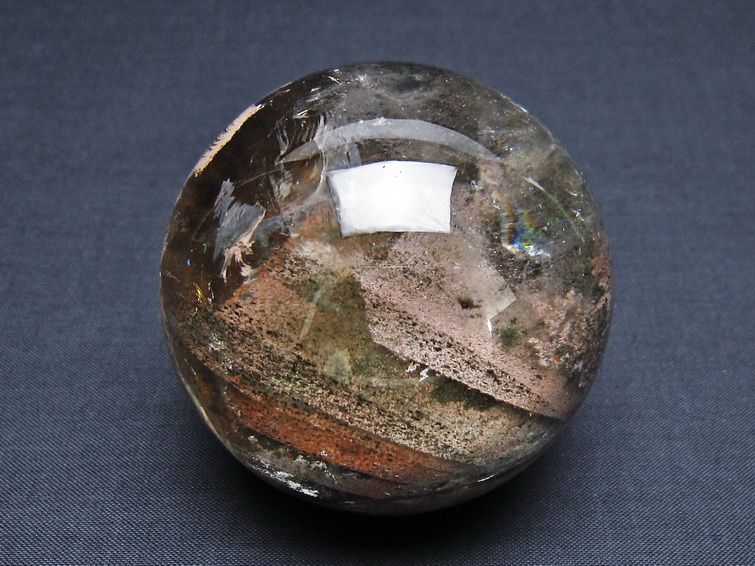 ガーデンクォーツ 丸玉 虹入り 64mm 一点物 151-8080