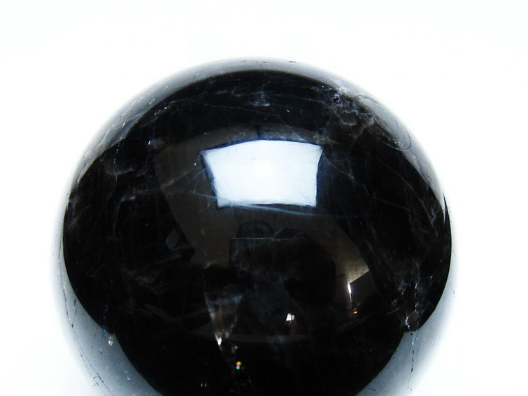 モリオン 丸玉 78mm 黒水晶 丸玉 一点物 151-8502