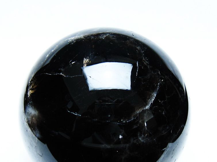 モリオン 丸玉 78mm 黒水晶 丸玉 一点物 151-8504