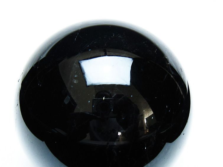 モリオン 丸玉 80mm 黒水晶 丸玉 一点物 151-8507