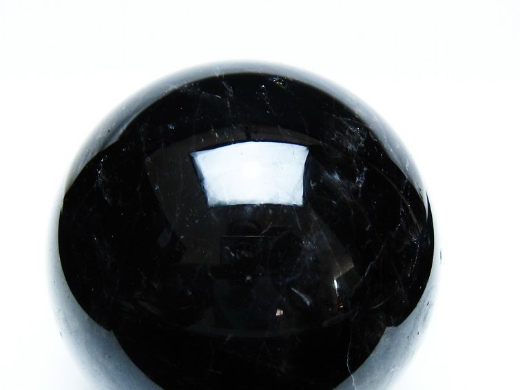 モリオン 丸玉 79mm 黒水晶 丸玉 一点物 151-8508