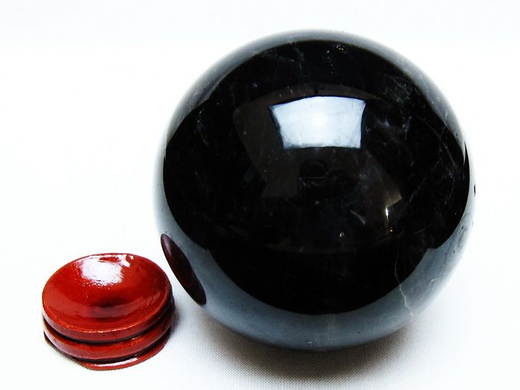 モリオン 丸玉 79mm 黒水晶 丸玉 一点物 151-8508