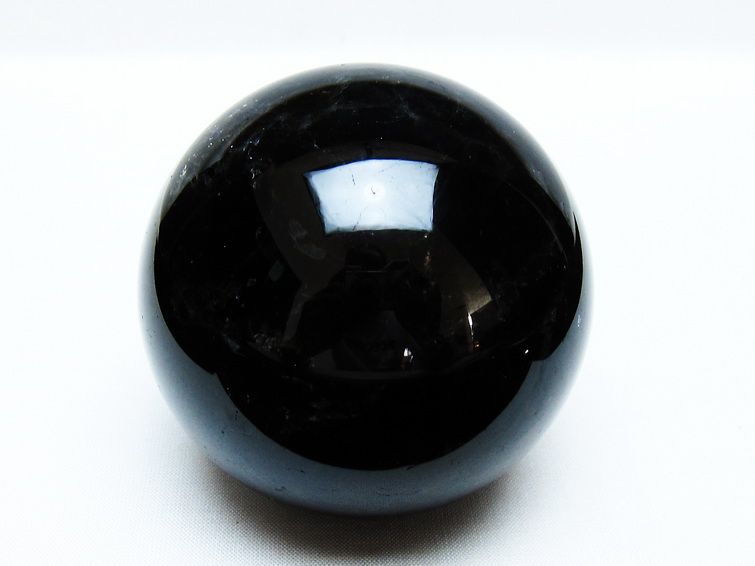 モリオン 丸玉 74mm 黒水晶 丸玉 一点物 151-8515