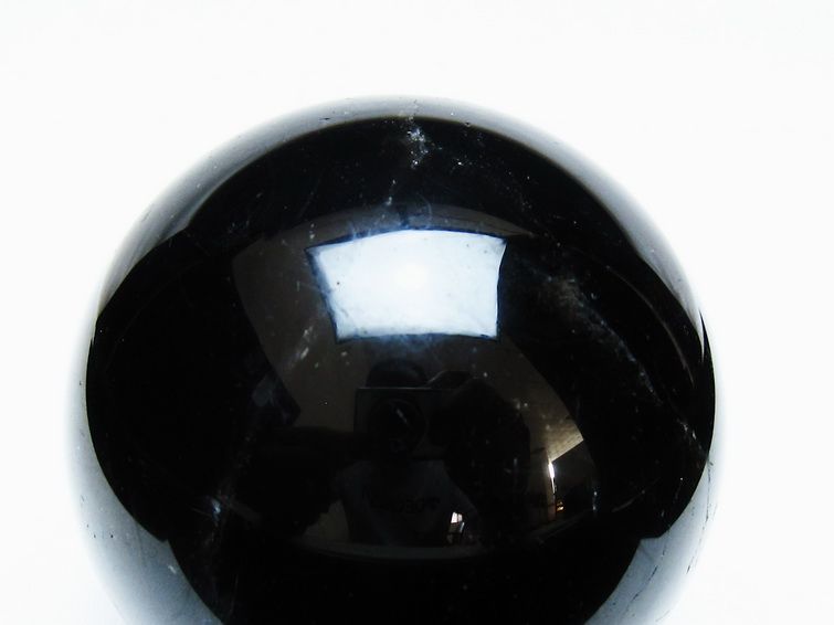 モリオン 丸玉 77mm 黒水晶 丸玉 一点物 151-8517